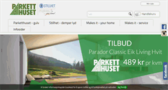 Desktop Screenshot of parketthuset.no